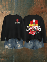 Women's   Football Print Sweatshirt