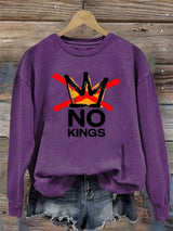 🔥Buy 3 Get 15% Off Women's  America has No Kings Printed Casual Sweatshirt