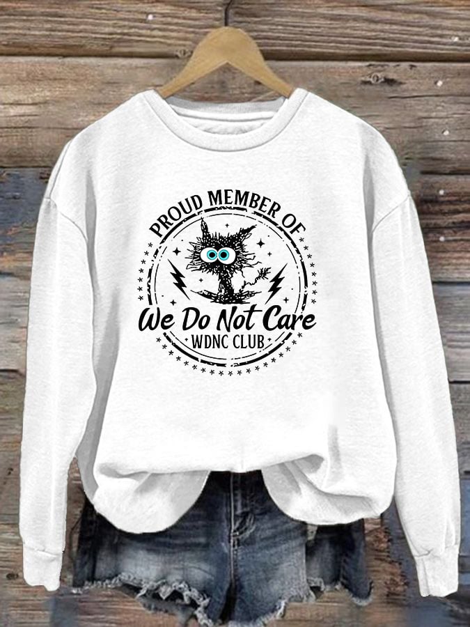 Women's  Retro Funny Proud Member Of Club Menopause Perimenopause Print   Sweatshirt