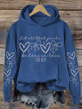 Women's Let All That You Do Be Done In Love Printed Sweatshirt