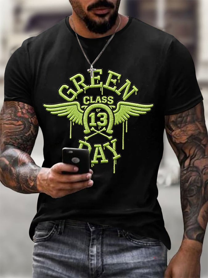 Men's Print Casual Printed T-shirt