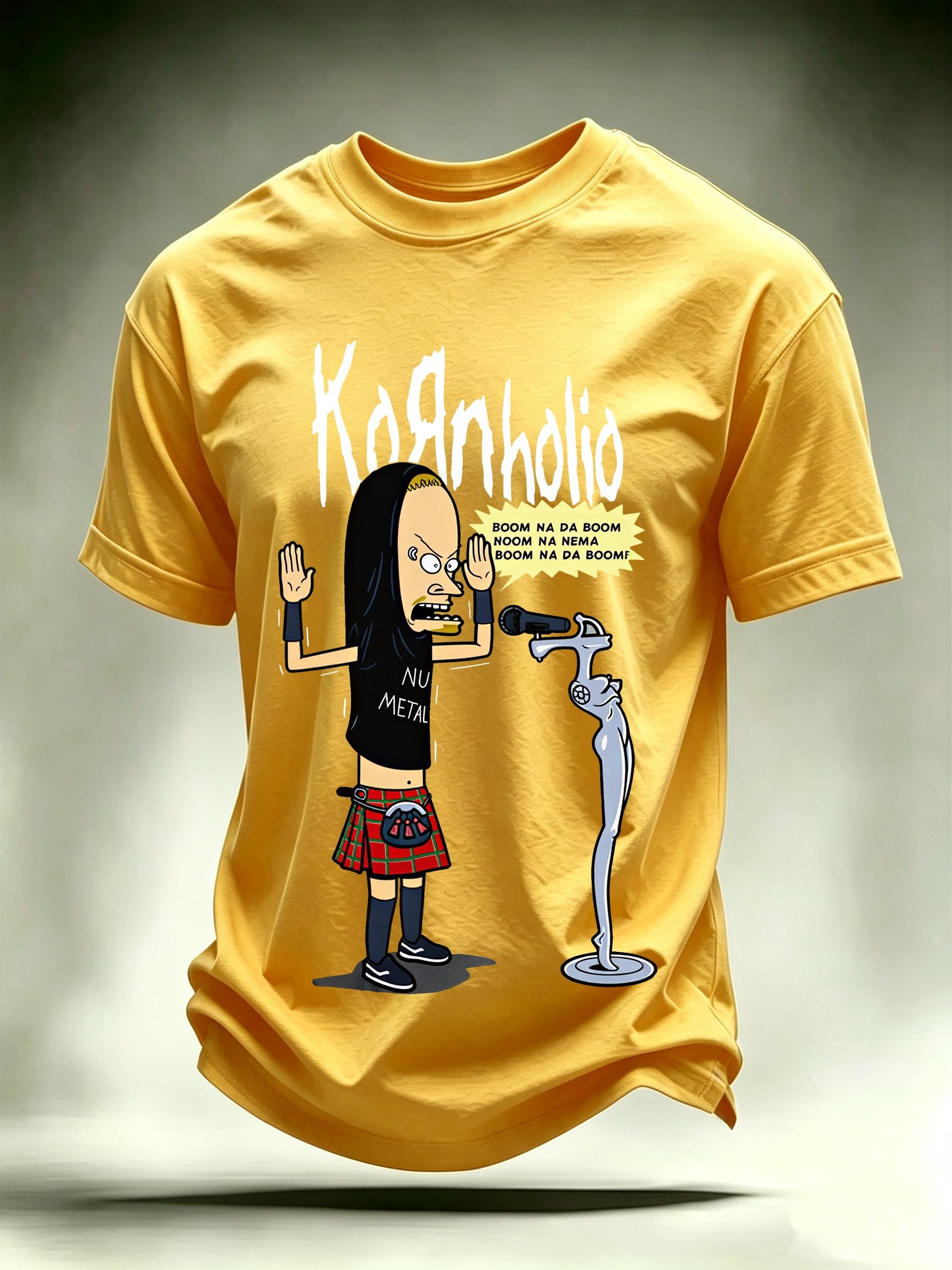 Men's Kornholio Nu-Metal Cartoon Pop Culture T-Shirt