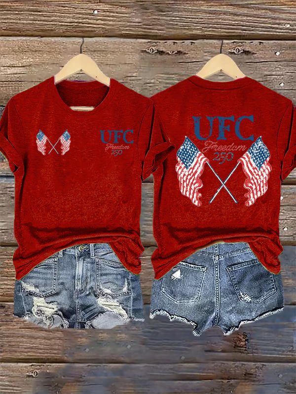 Women's  Freedom 250 Flags T-Shirt