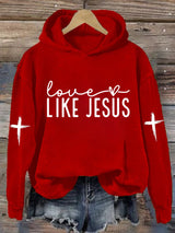 Women's Love Like Jesus Print Sweatshirt