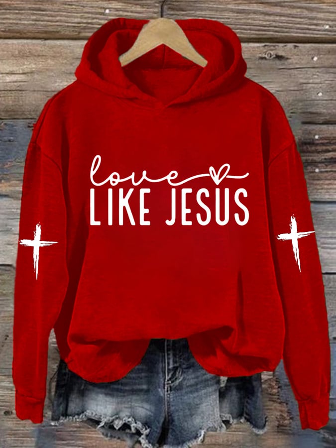 Women's Love Like Jesus Print Sweatshirt