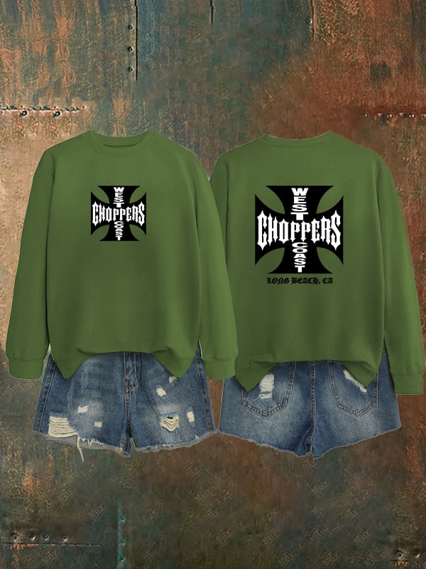 Women's  West Coast Choppers-Inspired Paul Tribute Print Sweatshirt
