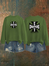 Women's  West Coast Choppers-Inspired Paul Tribute Print Sweatshirt