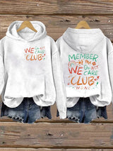 Retro Funny Proud Member Of WDNC Club Menopause Perimenopause Print Hoodie