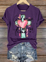 Women's "God is Good All The Time" Print  T-Shirt