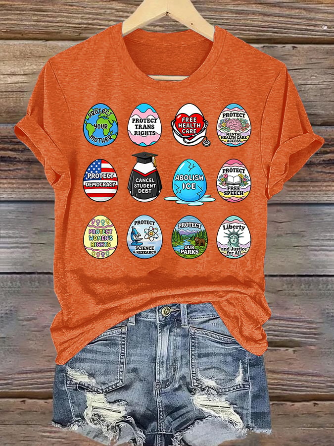 Women's  Spring Easter FDT Subtle Hidden Message T-shirt