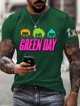 Men's Rock Band Short-Sleeved T-Shirt