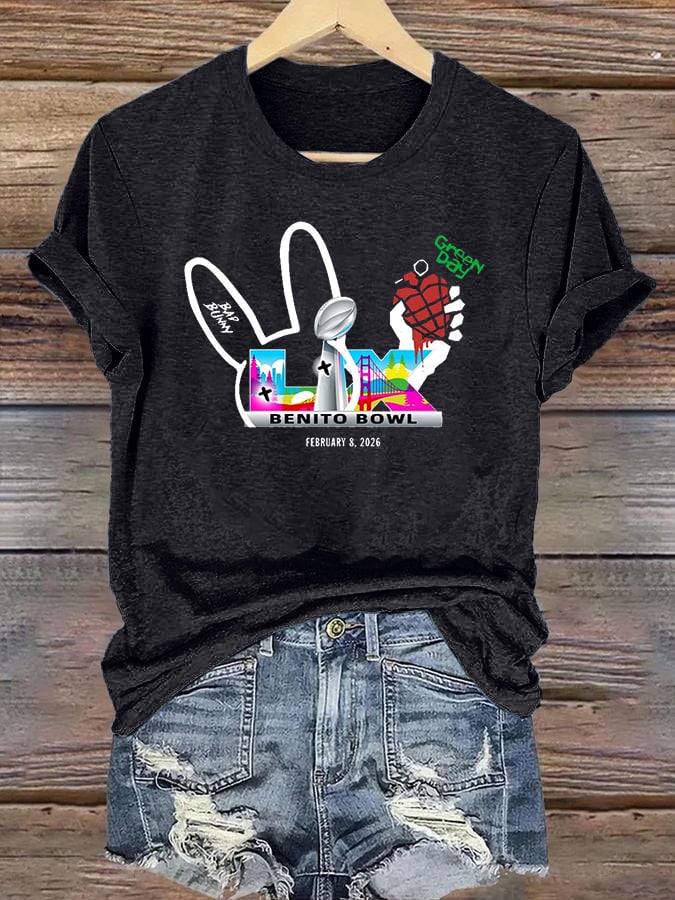 Women's  Opening And Halftime Shows Print Casual T-shirt