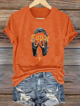 Women's Retro Rap Star Comfortable Pure Cotton T-Shirt