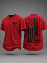 Men’s Retro Red Friday Printed T-Shirt