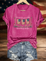 Women's Blessed through 250 Years Printed T-Shirt
