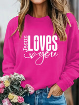 Women's Casual Valentine's Day Faith T-Shirt Sweatshirt