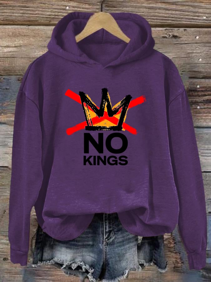 🔥Buy 3 Get 15% Off Women's  America has No Kings Printed Casual Hoodies