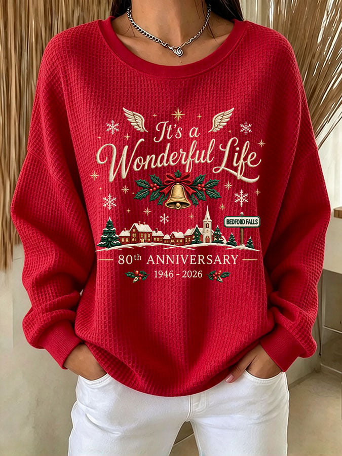 Women's Christmas Printed Casual Sweatshirt