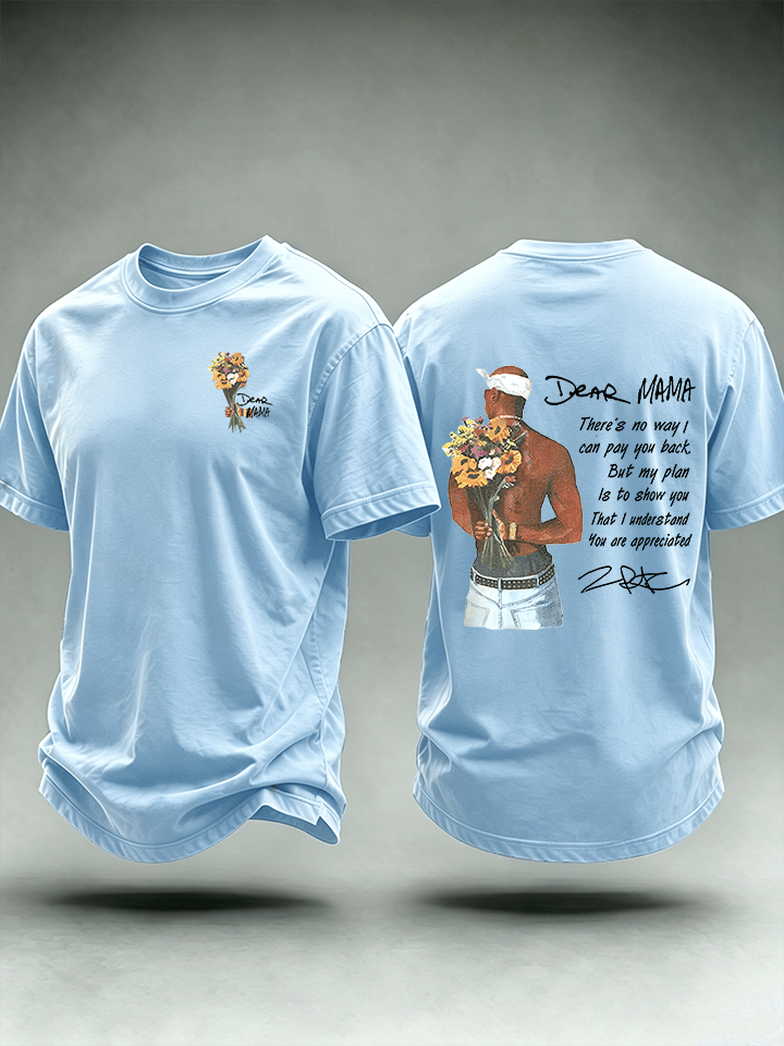 Men's Dear Mama" Graphic Vintage Hip Hop Streetwear