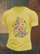 Men's  Spring Easter Bunny Subtle Hidden Message FDT T-shirt