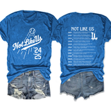 They Not Like Us Dodgers Back To Back Champions Tee