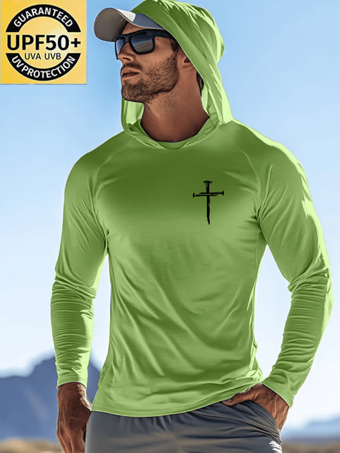 🔥Buy 3 Get 15% Off🔥🔥Hot Sale Picks 🔥Men's Faith Outdoor Sun Protection Breathable Cool Hooded Sun Protection Long Sleeve Top