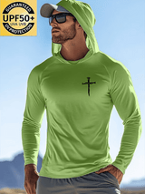 🔥Buy 3 Get 15% Off🔥🔥Hot Sale Picks 🔥Men's Faith Outdoor Sun Protection Breathable Cool Hooded Sun Protection Long Sleeve Top