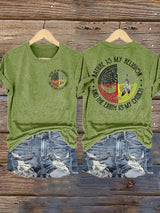 Women's Nature Is My Religion And The Earth Is My Church  Print Shirt