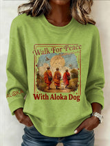 Women's Walk For Peace  Art Print Sweatshirt