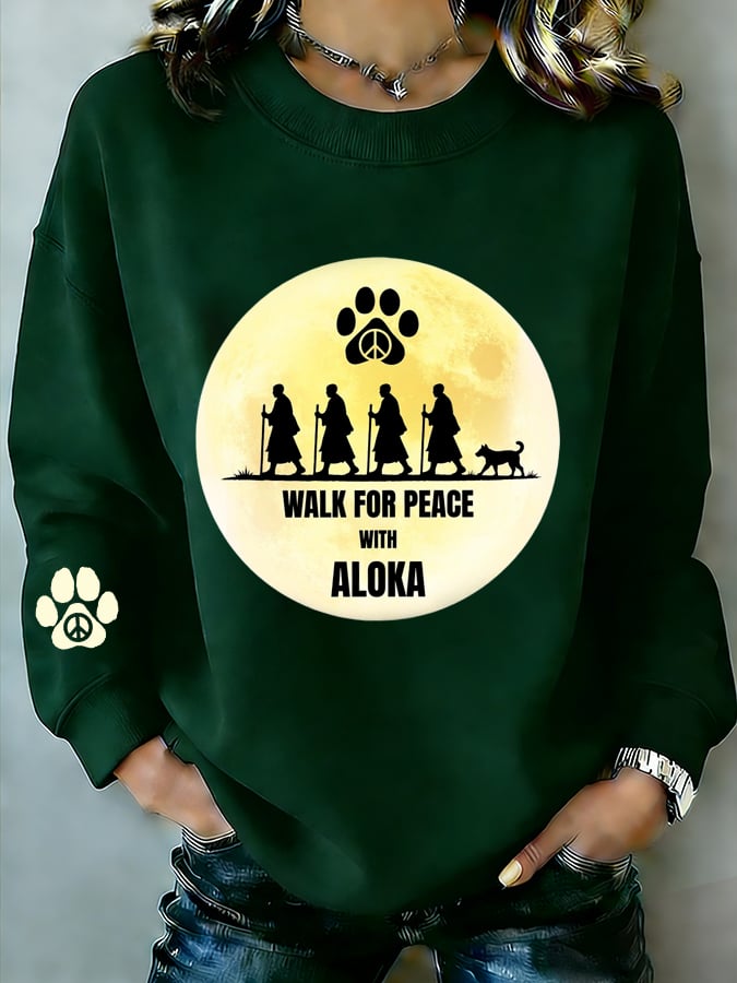 Women's Walk For Peace  Art Print Sweatshirt