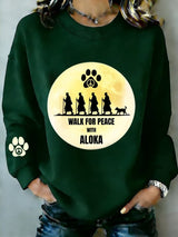 Women's Walk For Peace  Art Print Sweatshirt