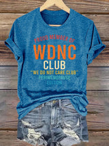 Women's  Retro Funny Proud Member Of Club Menopause Perimenopause Print T-Shirt