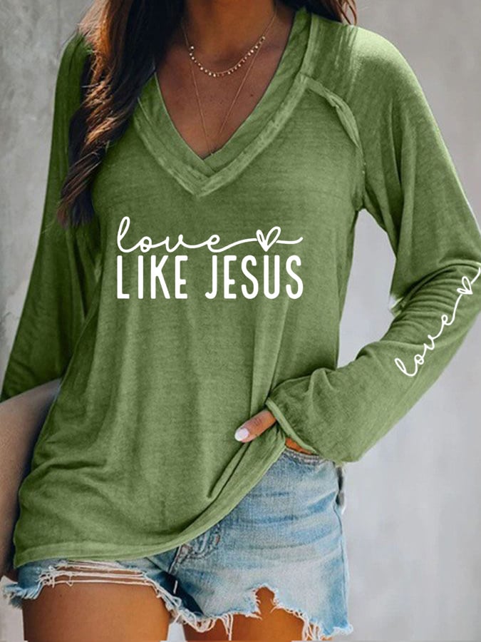 Women's  Hearts Print T-Shirt