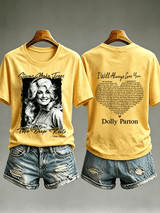 Women's  Vintage Signature Graphic Memorial T- Shirt