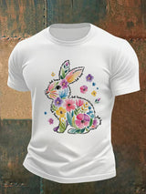 Men's  Spring Easter Bunny Subtle Hidden Message FDT T-shirt