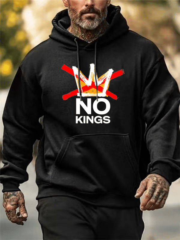 🔥Buy 3 Get 15% Off Men's  America has No Kings Printed Casual  Hoodies
