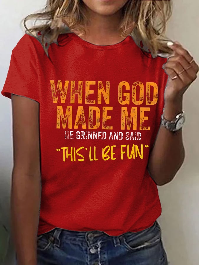 Women'S Casual Faith Short Sleeve T-Shirt