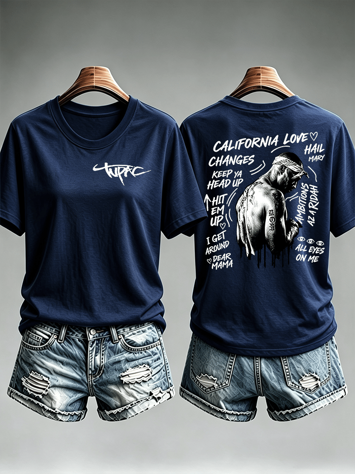 Women's Old School Rap Culture Iconic Hip Hop Legend Tee