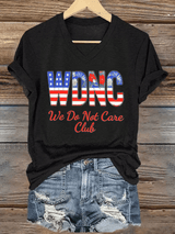 Women's  Retro Funny Proud Member Of  Club We Do Not Care Menopause Perimenopause Print T-Shirt