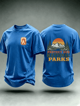 Men's Protect Our National Parks Shirt, Mountain Camping T-Shirt