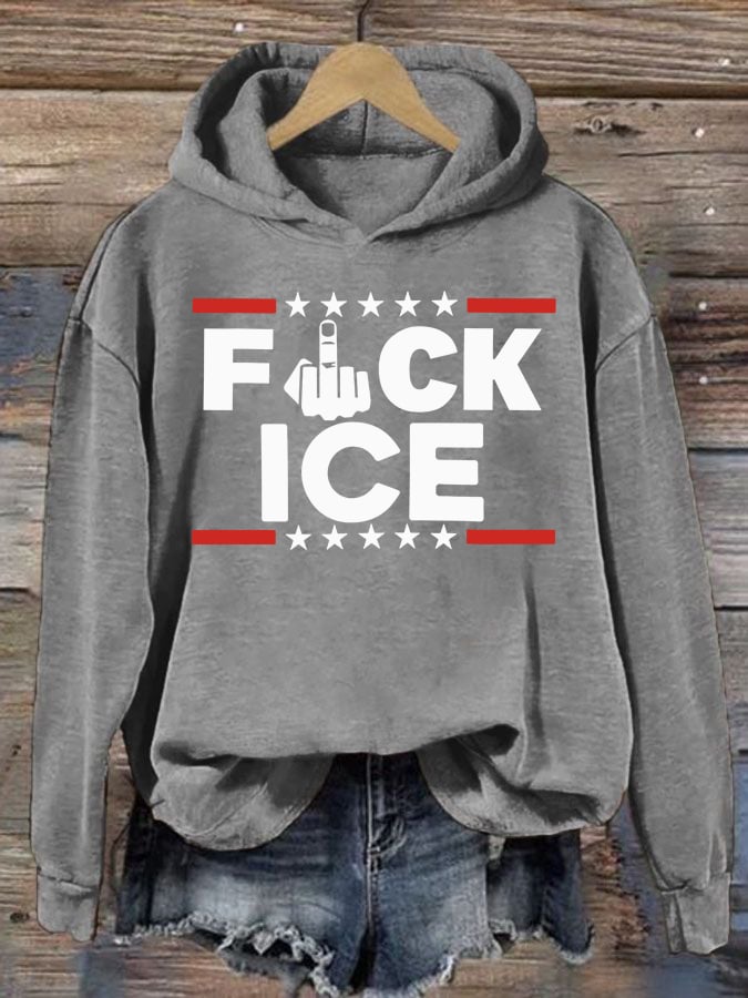 Women's  ICE  Print  Hoodie