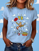 Retro I Knew It Print T-Shirt