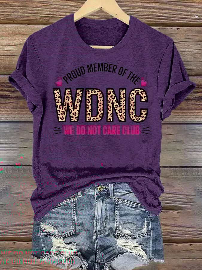 Women's  Retro Funny Proud Member Of Club Menopause Perimenopause Print T-Shirt