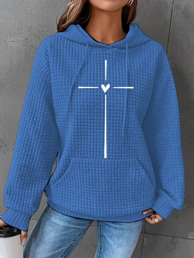 Women's Christian Faith Your 41 Coming Soon Printed Round Neck Long Sleeve Sweatshirt