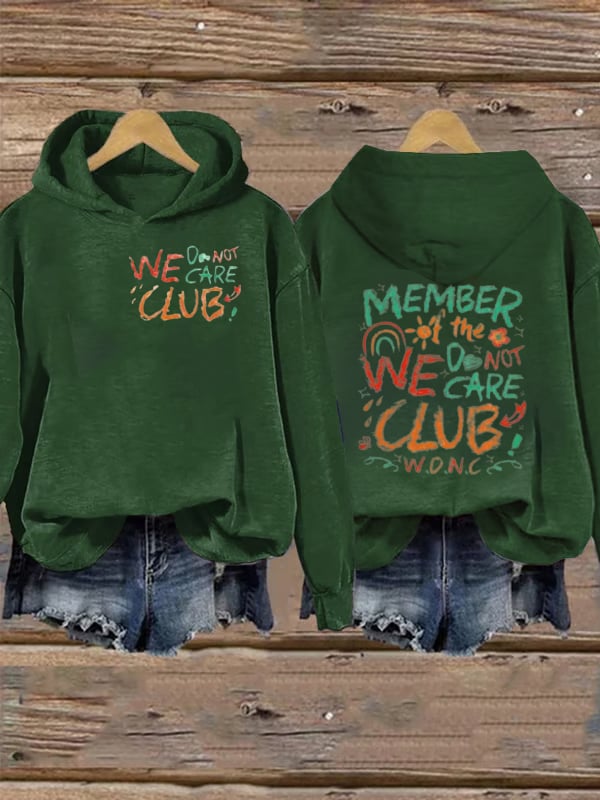 Retro Funny Proud Member Of WDNC Club Menopause Perimenopause Print Hoodie