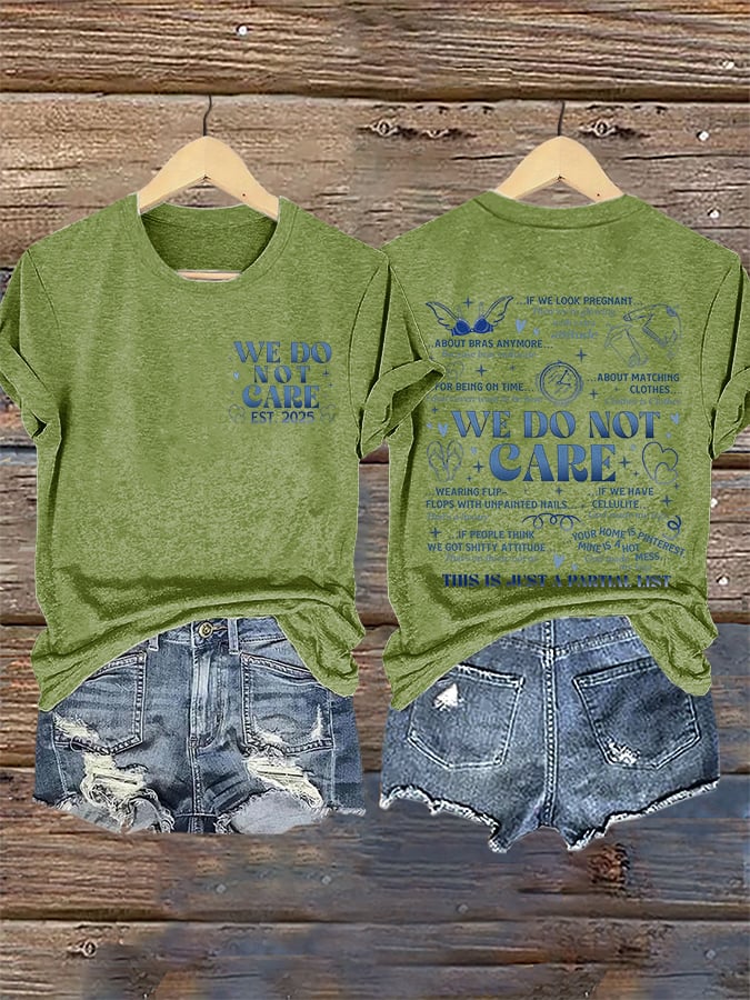 Retro Proud Member Of WDNC Club Est. 2025 We Do Not Care Print T-Shirt