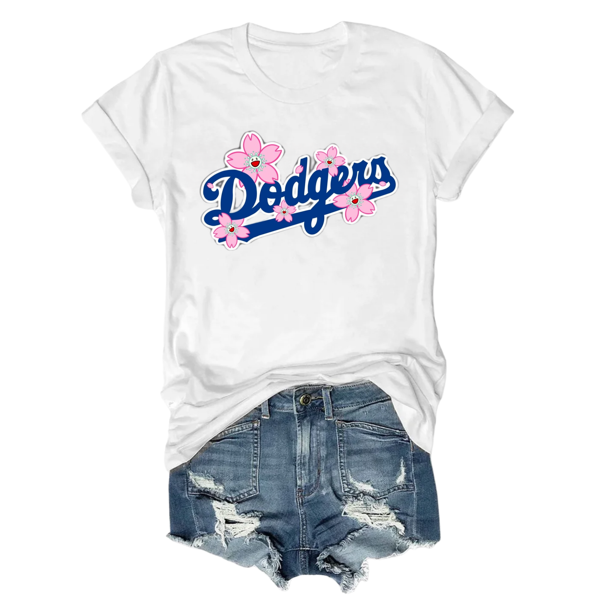 Los Angeles Dodgers Flower Tee
