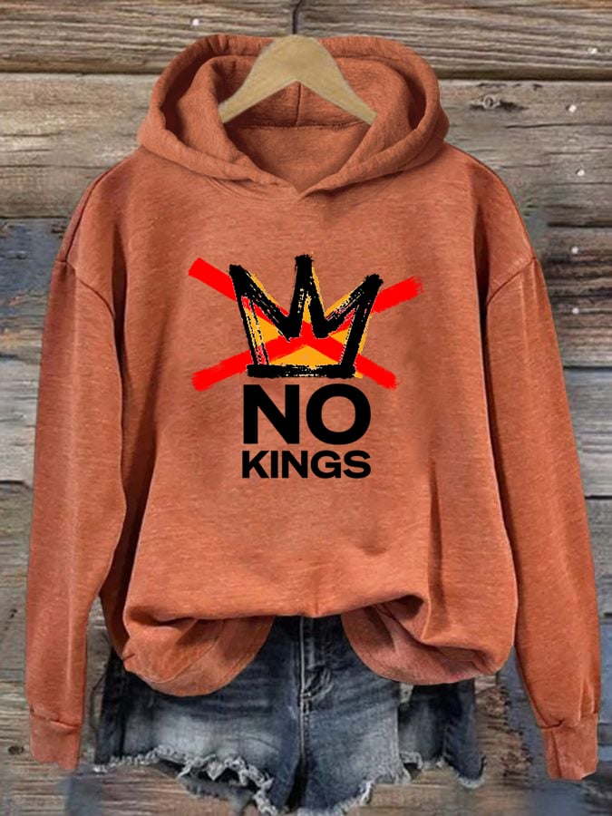 🔥Buy 3 Get 15% Off Women's  America has No Kings Printed Casual Hoodies
