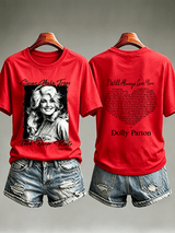 Women's  Vintage Signature Graphic Memorial T- Shirt
