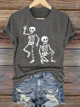 Women's Halloween WDNC Printed Casual T-Shirt